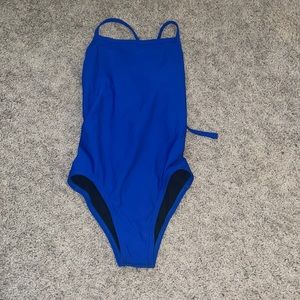 Jolyn Jordy 2 Royal Blue Tie Back Onesie